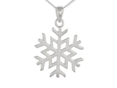 Silver snowflake pendant