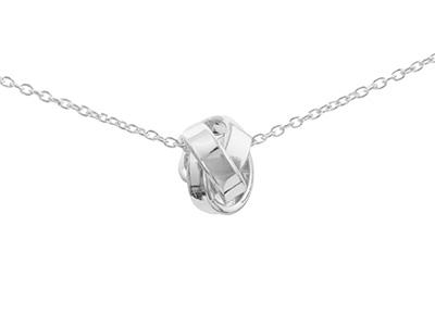 silver knot pendant
