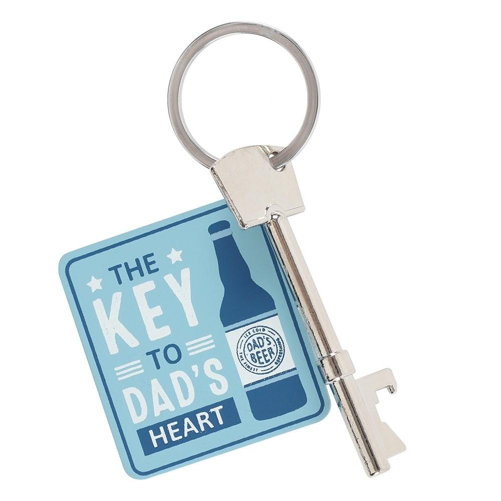 key to dads heart keyring