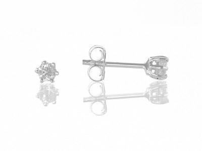 3mm cubic zirconia earrings