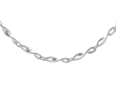 silver twist bracelet