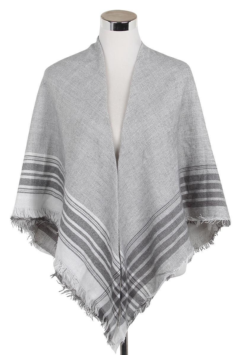 grey & white scarf