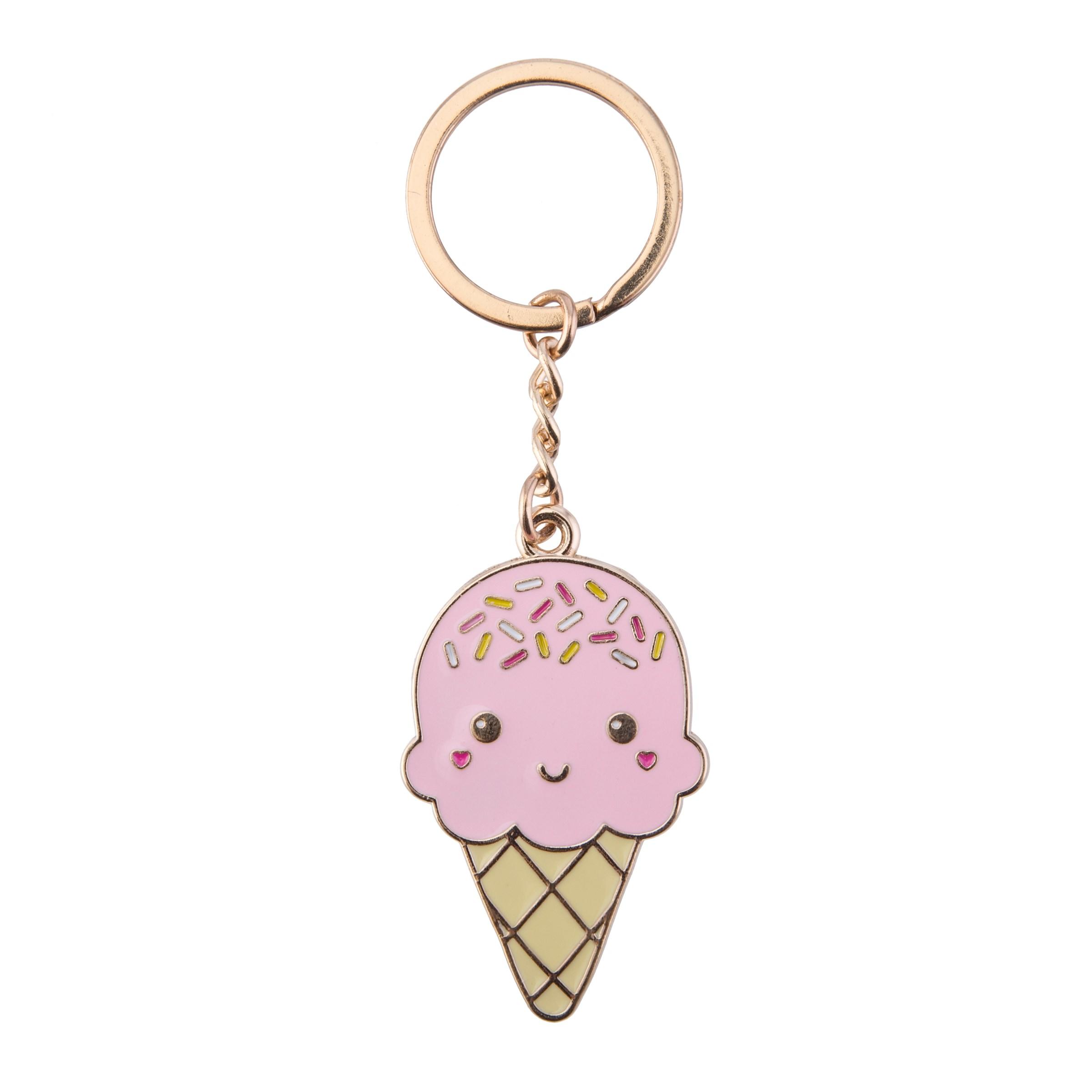 ice cream enamel key ring
