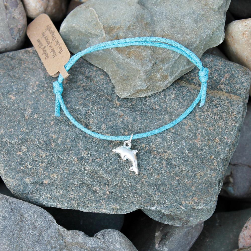 sterling silver dolphin friendship bracelet