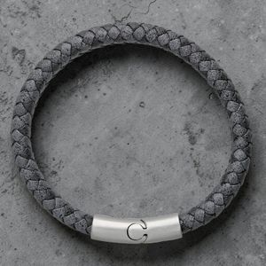 St Christopher Safe Travels leather bracelet gift for travellers, handmade in UK