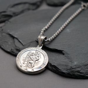 st christopher necklace