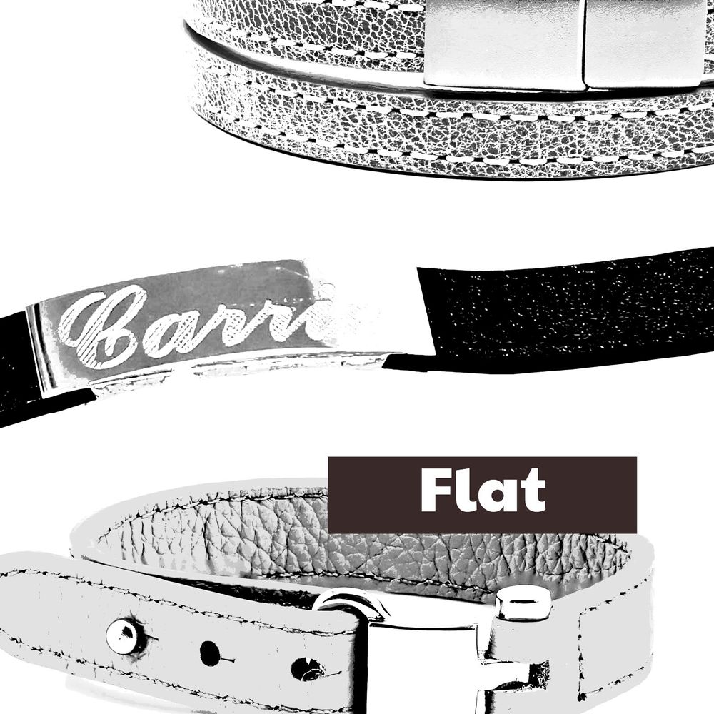 Flat Leather Bracelets