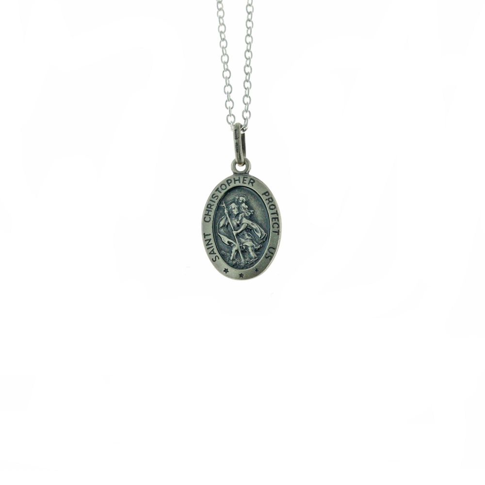 A collection of St Christopher Pendants and Necklaces