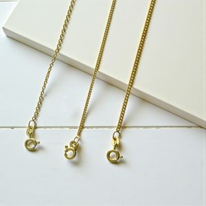 9ct Gold and 925 Plated Curb and Trace Chains