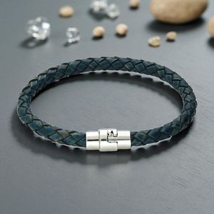 Men's or Boys Plaited Leather Bracelet in 9 colours and 4 sizes
