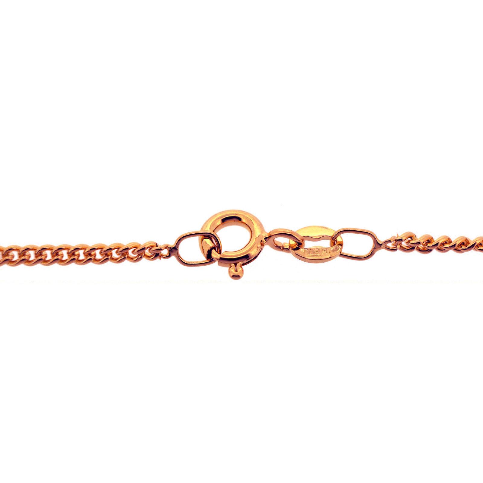 9ct Rose Gold 16 Inch Trace Chain