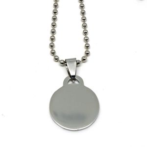 Round Medical Alert ID Tag Pendant with option to personalise