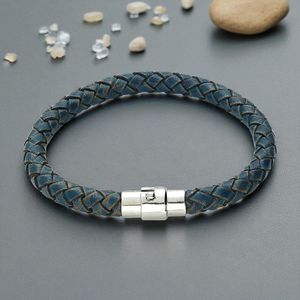 Men's or Boys Plaited Leather Bracelet in 9 colours and 4 sizes