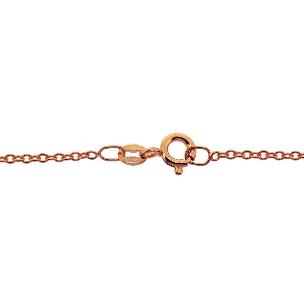 Italian made Organically E-coated 9ct Rose Gold Plated 1.6mm Trace Chains