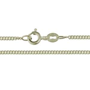Italian made Diamond Cut Flat 925 Sterling Silver 1.8mm Curb Chains