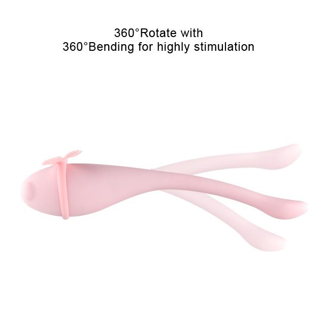 Lucy 8 Function Rechargeable Waterproof Silicone Love Egg Vibrator by Libotoy 3