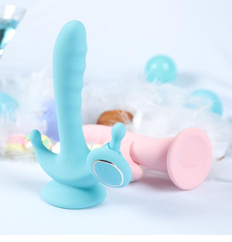 Maeve Rechargeable Waterproof Auto Warming Triple Curve Rabbit Vibrator by Libotoy 6
