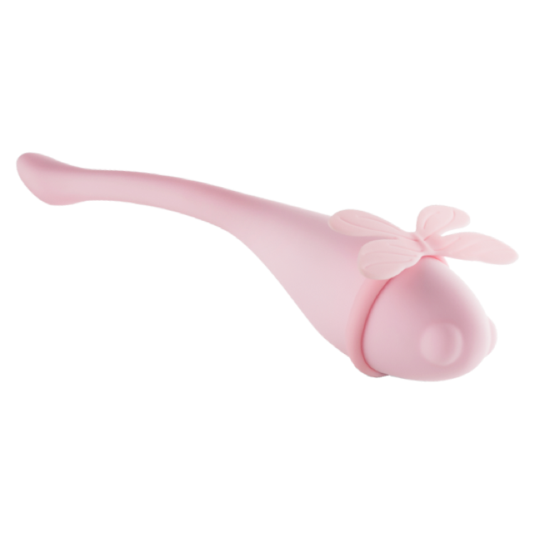 Lucy 8 Function Rechargeable Waterproof Silicone Love Egg Vibrator Pink by Libotoy