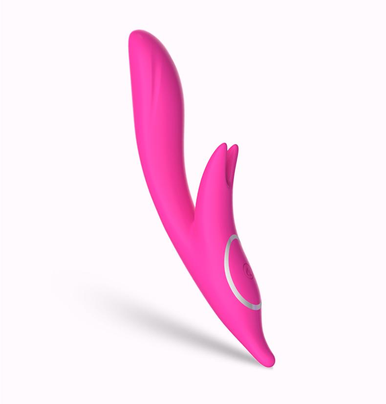 Lara 8 Function Rechargeable Waterproof Auto Warming G-Spot Rabbit Vibrator Rose by Libotoy