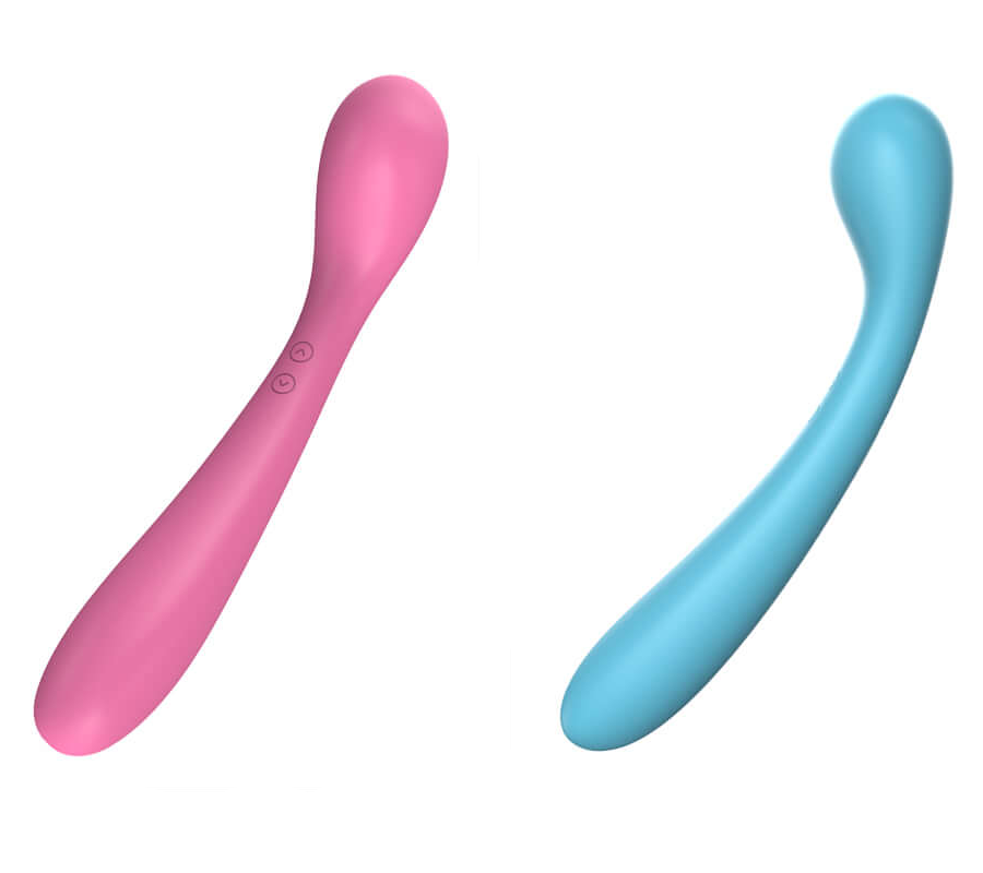 Lily Pro Luxury Curved Rechargeable Auto-Warming Silicone Dual Vibrator Dildo by Libotoy 1