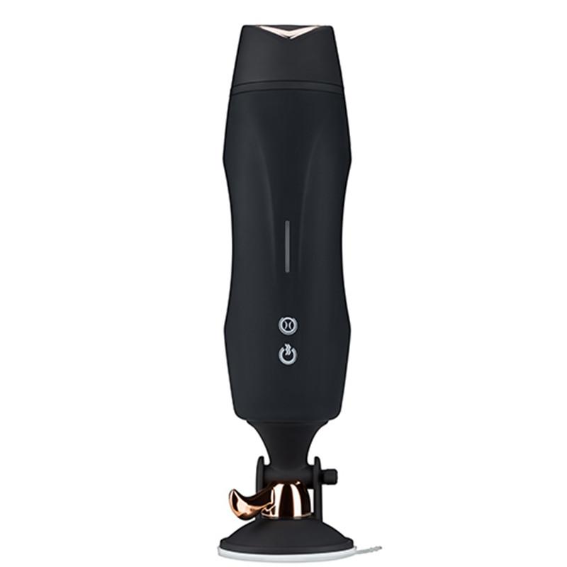 Rocco 8 Function Rechargeable Auto Heating Hands Free Vibrating Masturbator with Suction by Libotoy 1