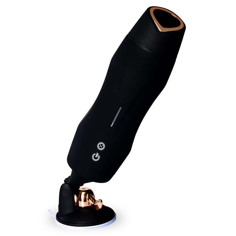 Rocco 8 Function Rechargeable Auto Heating Hands Free Vibrating Masturbator with Suction by Libotoy 2