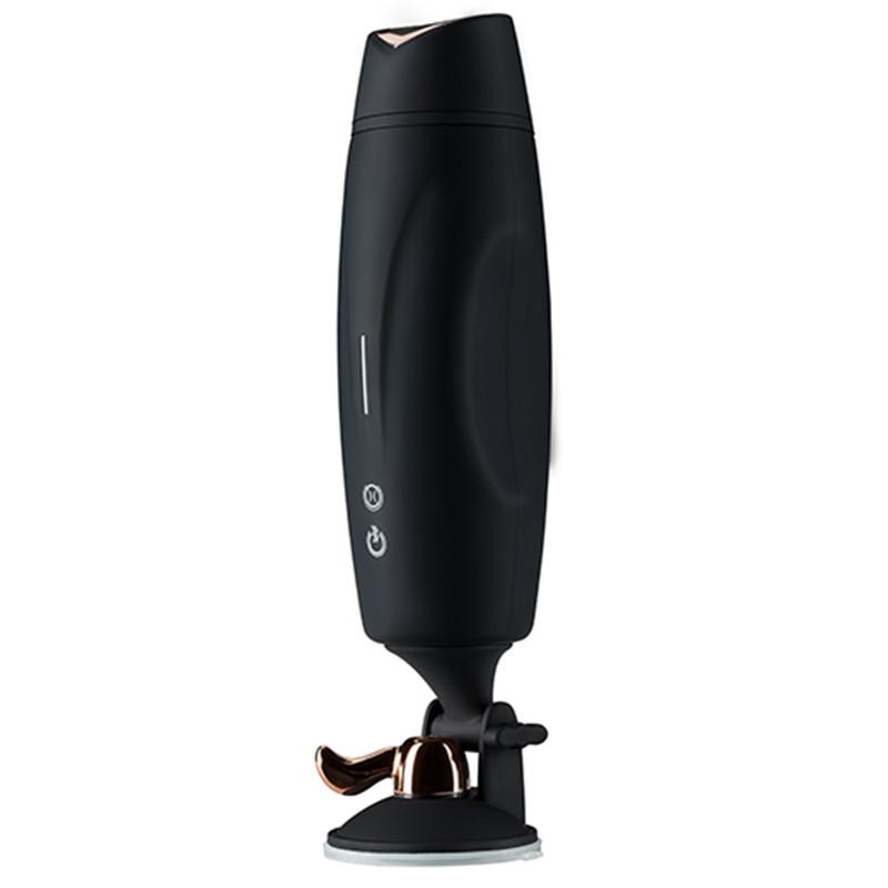 Rocco 8 Function Rechargeable Auto Heating Hands Free Vibrating Masturbator with Suction by Libotoy 3
