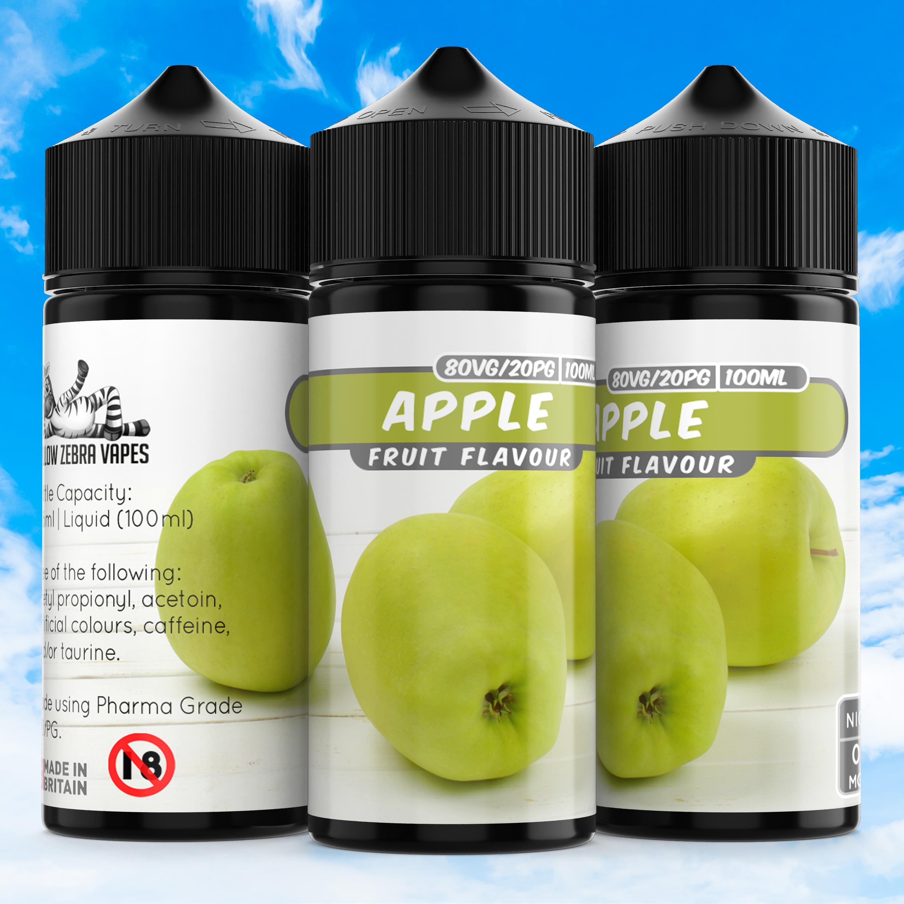 100ml Apple flavour e liquid