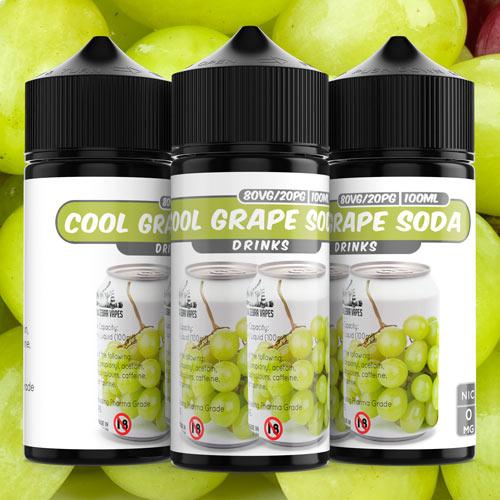 100ml 0mg Cool Grape Soda e liquid