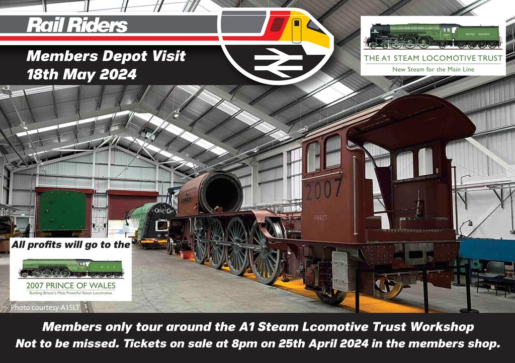 A1 Steam Loco Trust Loco Works Visit 18th May 2024