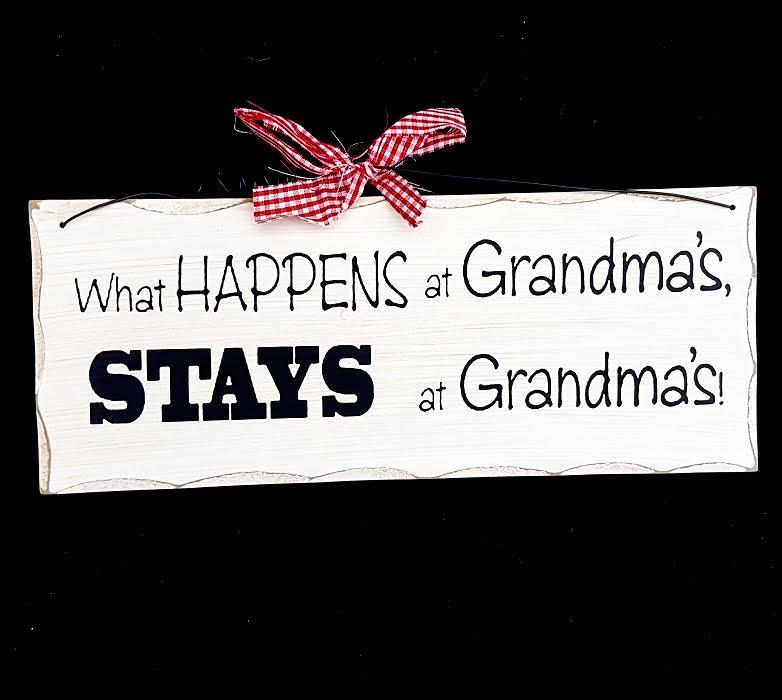 Hanging Plaque Grandmas House Sign