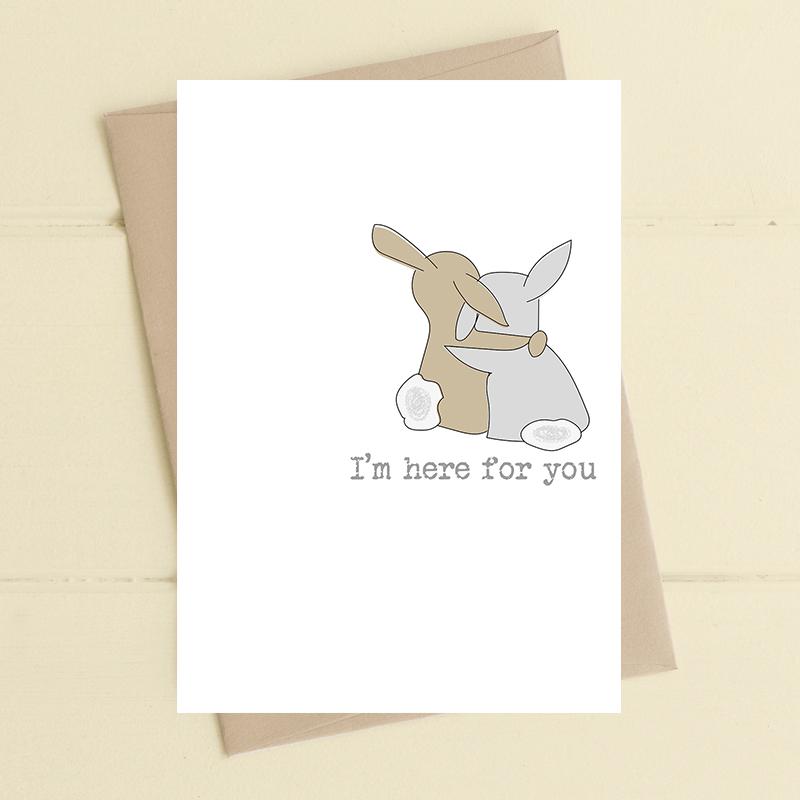 I'm here for you greeting card