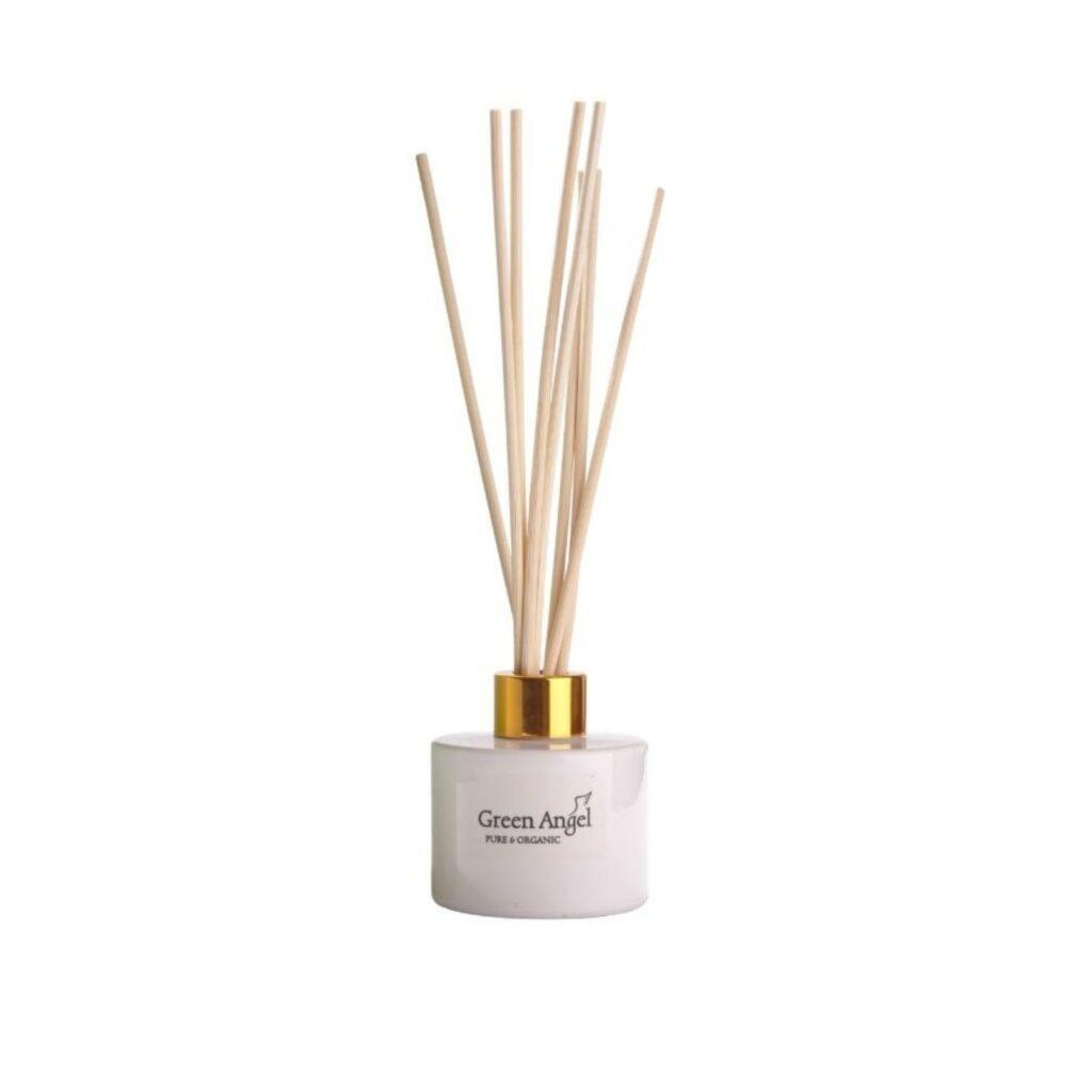 Green Angel White Linen Reed Diffuser