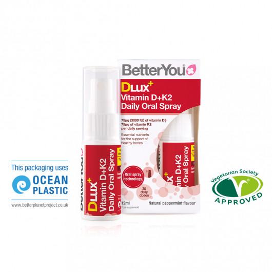 Better You Dlux Vitamin D+K2 Daily Oral Spray