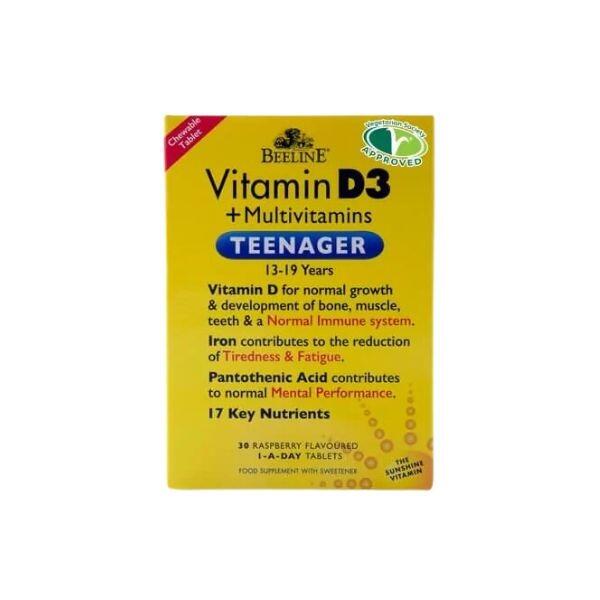 Beeline Vitamin D3 + Multivitamins Teenager