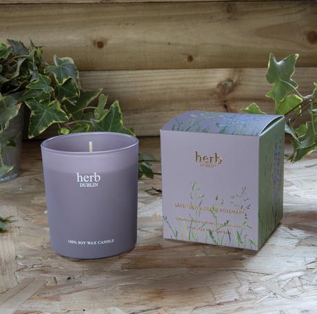 Herb Dublin Lavender & Fresh Rosemary Boxed Candle