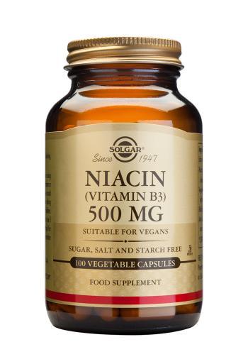 Solgar Niacin (Vitamin B3) 500mg - 100 capsules