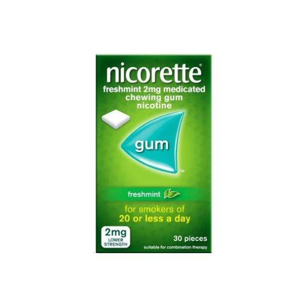 Nicorette Gum 2mg Freshmint 30 pieces