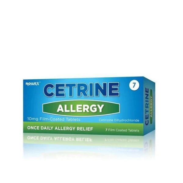 Cetrine Allergy 10mg Tablets 7 tabs