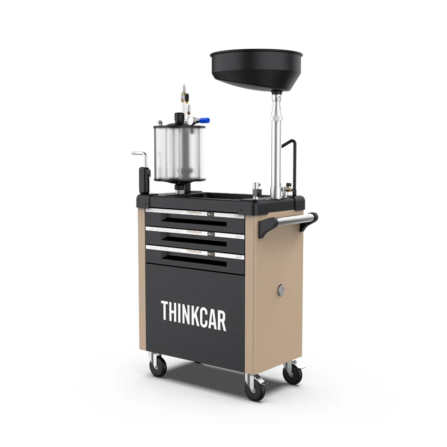 ThinkCar TOR618 Waste Oil Recovery Trolley | 70L Pneumatic Oil Extractor