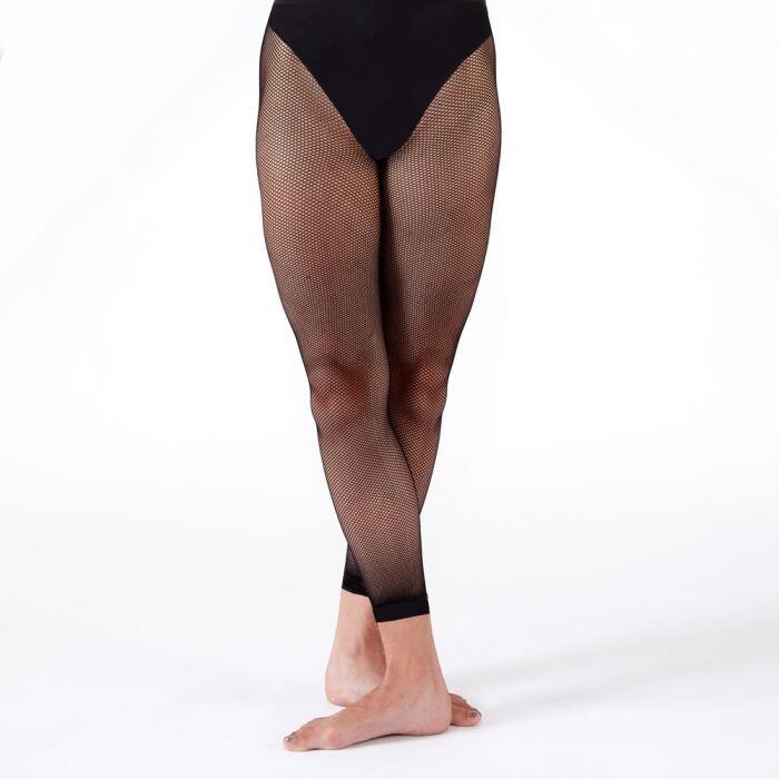 Roch Valley Black or Tan Fishnet Dance Tights Adult One Size