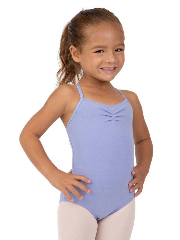 Girls Sleeveless Rouched Front Tank Leotard, Mulberry – BLOCH Dance UK