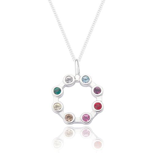 Silver circle of life on sale necklace