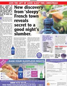 Set of 2 Organic Spray - With Free Soothe and Snooze Lavender Balm