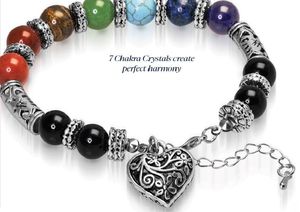 Heart Charm Chakra Bracelet