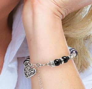 Heart Charm Chakra Bracelet
