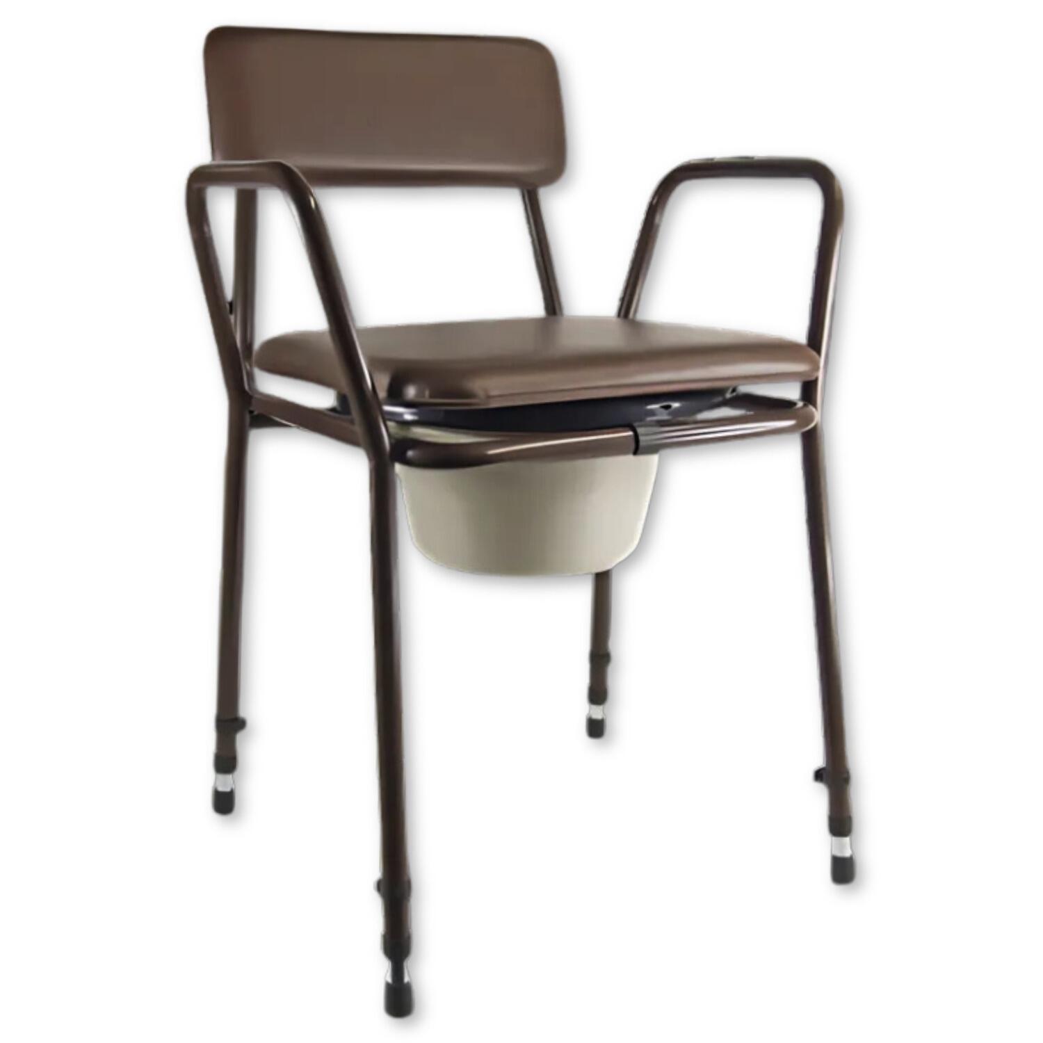 View Essex Height Adjustable Stacking Commode Chair information