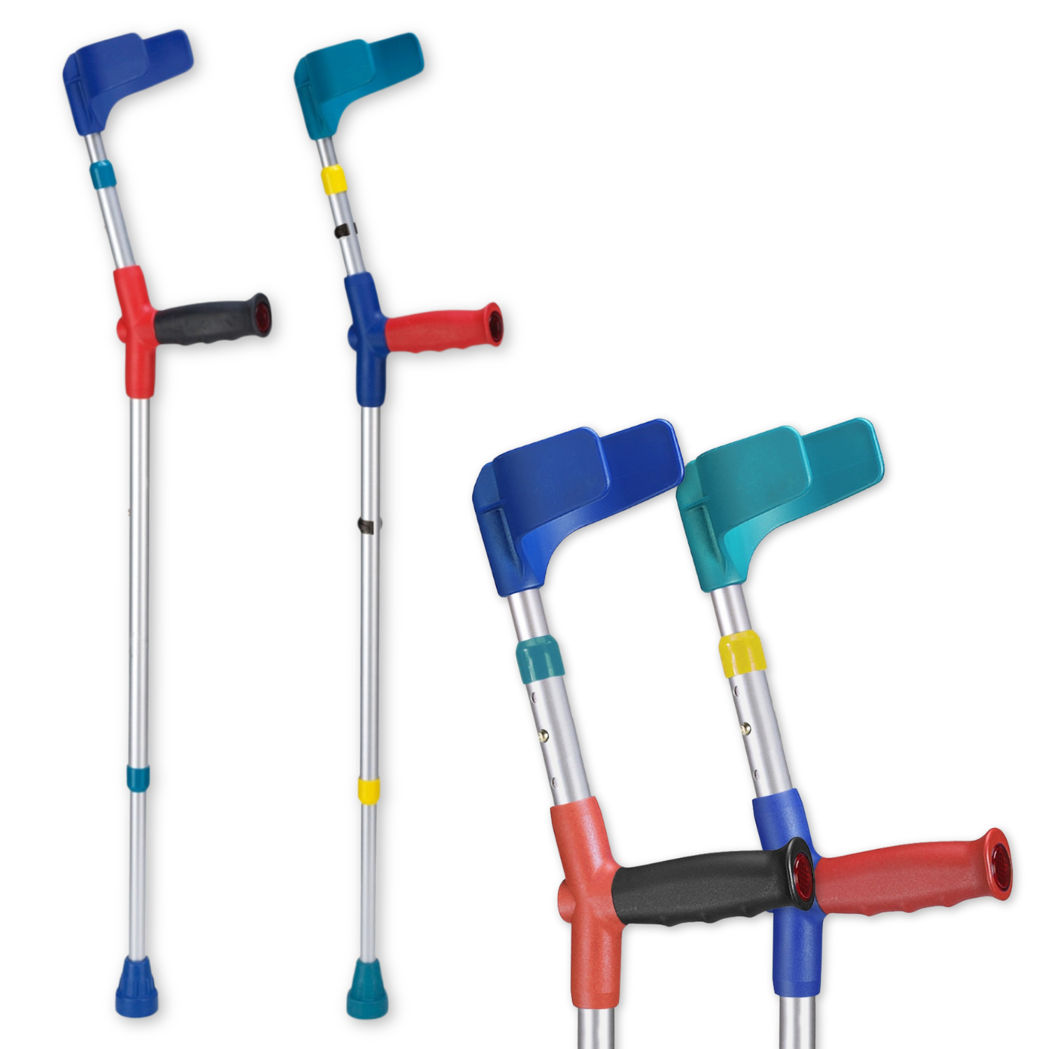 View Ossenberg Junior Crutches Pair Red information