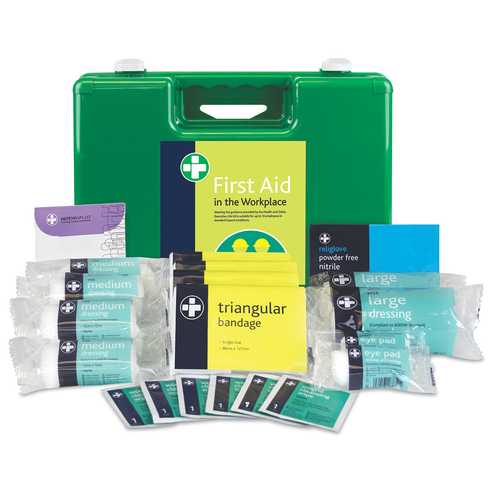 View HSE 10 Person Workplace First Aid Kit Sorrento Box information