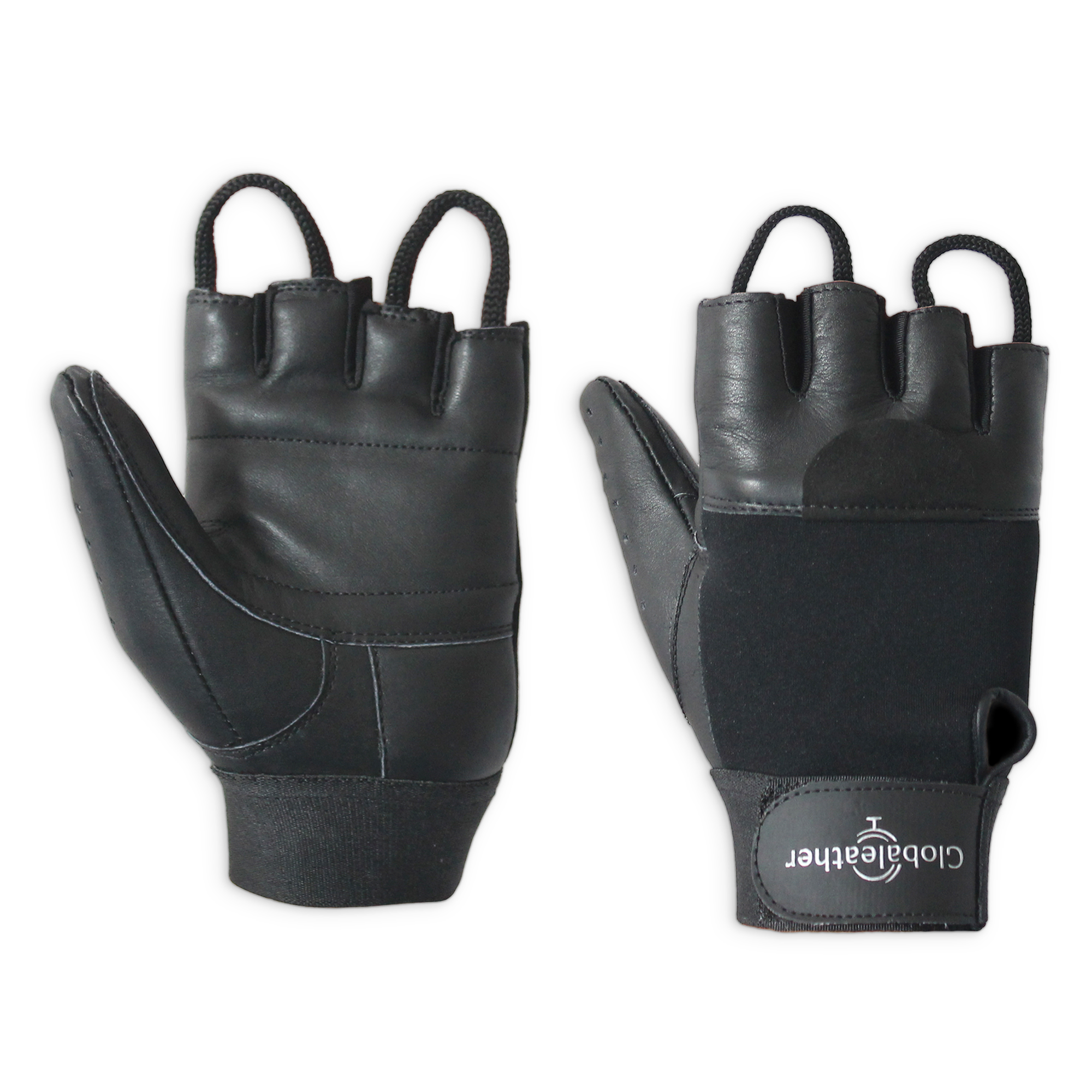 View Globaleather Classic Fingerless Wheelchair Gloves Black XS information